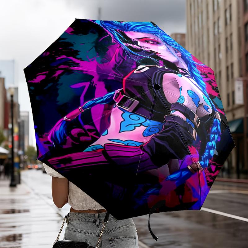 Fantasy Warrior Jing Umbrella 8-Frame for Travel, Camping, Casual Lightweight Portable Umbrella, Essential for Every Family Holidays Gift