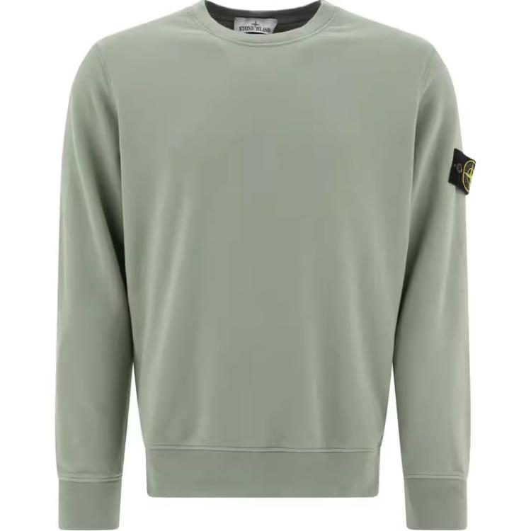 

Stone Island Logo Patch Long Sleeve Crewneck Sweatshirt Men sweatshirt Green K1S1561000-44S0051-V0055 XL