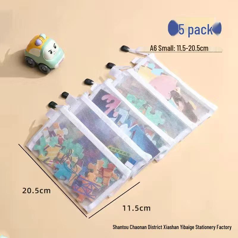 Lego Storage Bag for Children's Building Blocks, Transparent with Zipper