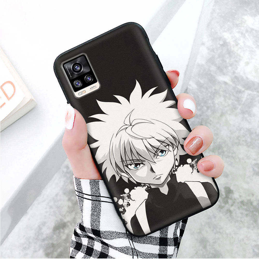 Black Case for Xiaomi Redmi 13C Note 9 iPhone XR 7 8 14 15 11 12 13 X XS Pro Max Samsung A25 S23 S24 FE Ultra Plus HUNTER X HUNTER