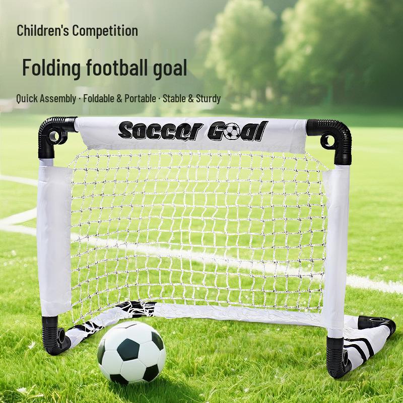 Foldable Kids' Football Goal for Training & Competition - Portable Indoor/Outdoor Parent-Child Frame