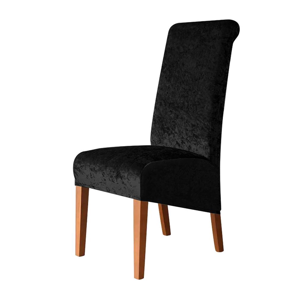 Thicken Plushes Dining Chair Cover Velvet Stretch Chair Seats Slipcovers Soft Warm Chairs Cover for Kitchen Living Room
