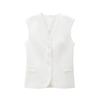 2024 Spring/Summer Women's Sleeveless Button-Up Vest and Casual Pants Set - High-End European and American Style