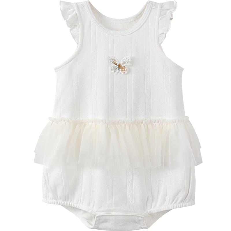 Baby Girl s Breathable Mesh Skirt Romper 90