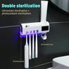Intelligent UV Light Toothbrush Disinfection Sterilization Holder Automatic Toothpaste Squeezers Dispenser Bathroom Decorati