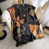High-end imitation cashmere scarf women's fashion warm flower scarf versatile shawl jacquard craftsmanship trend