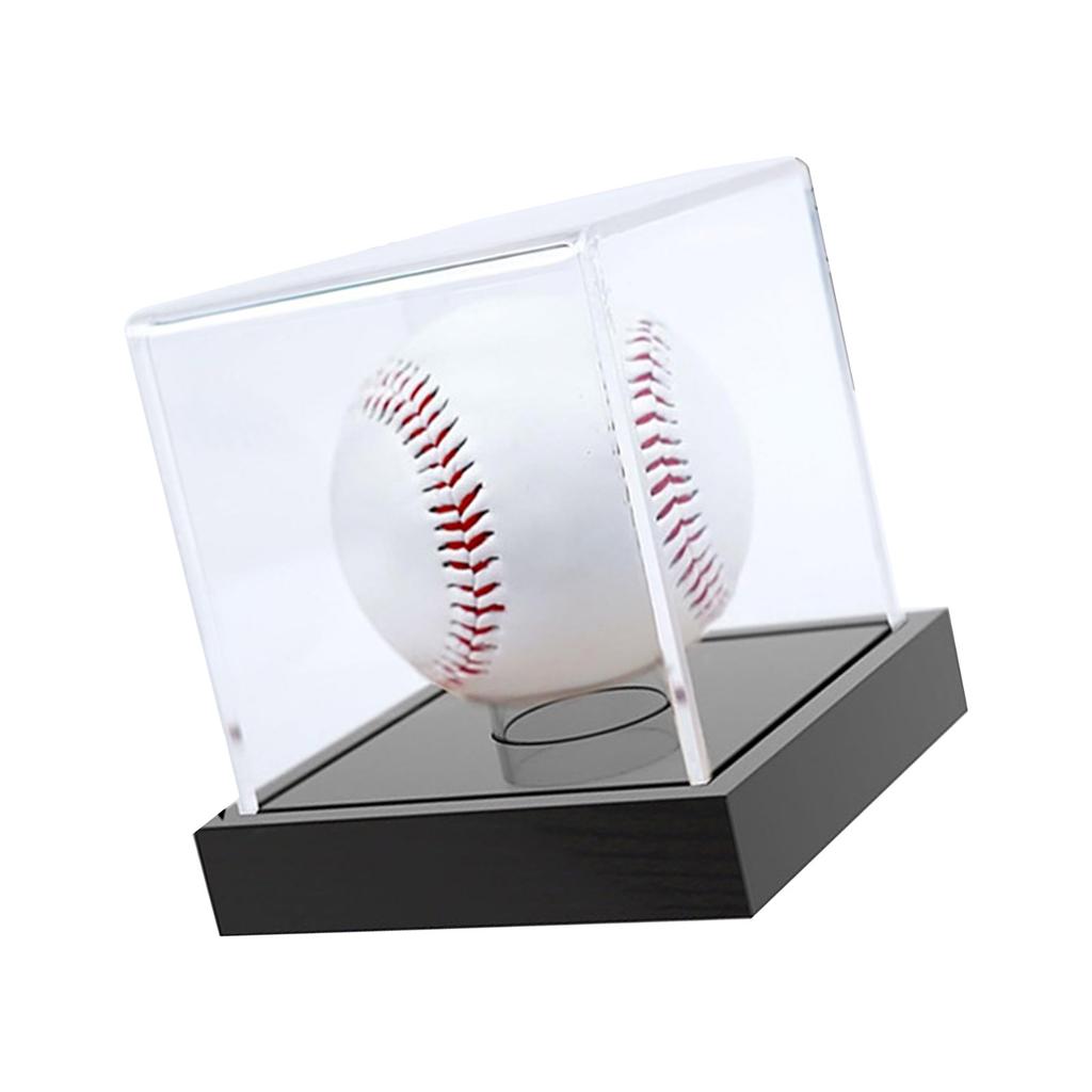 Premium Acrylic Baseball Display Box Durability Square Baseball Show Box for Memorabilia and Keepsakes