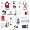 Miniature Glowing House Christmas Decoration Set With Removable Parts for Holiday Displays