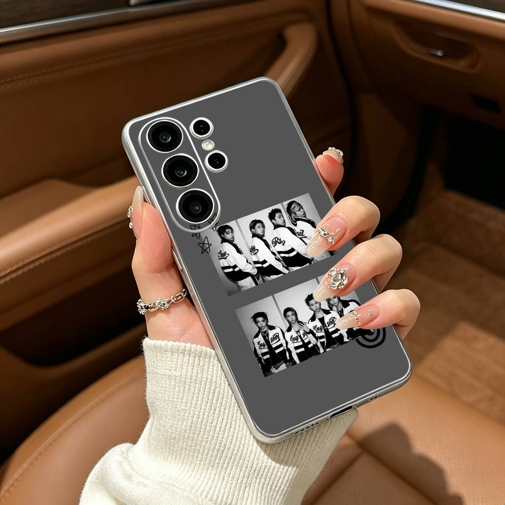 LNGSHOT Hip-hop Clear Phone Case for Samsung S25, S24, S21, S22, S23, S30, Ultra, S20, Plus, FE, Lite Samsung S23plus5G