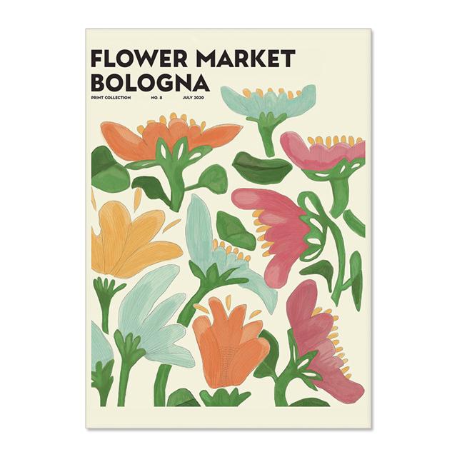 

Абстрактные Цветы Рынок Винтаж Акварель Настенная Живопись Холст Картина Скандинавские Плакаты И Принты Настенные Картины Для Декора Гостиной Без Рамки 21*30cm No Frame