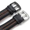 15x27mm Genuine Leather Watchband for Seiko SNL021P1 SNL017P1 SNA595P2 SNL029P2 Waterproof Wristband Replacement Bracelet Belt