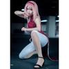 Naruto Shippuden Sakura Haruno Cosplay Uniform, Female Leaf Village Ninja Role Play Costume for Anime Party