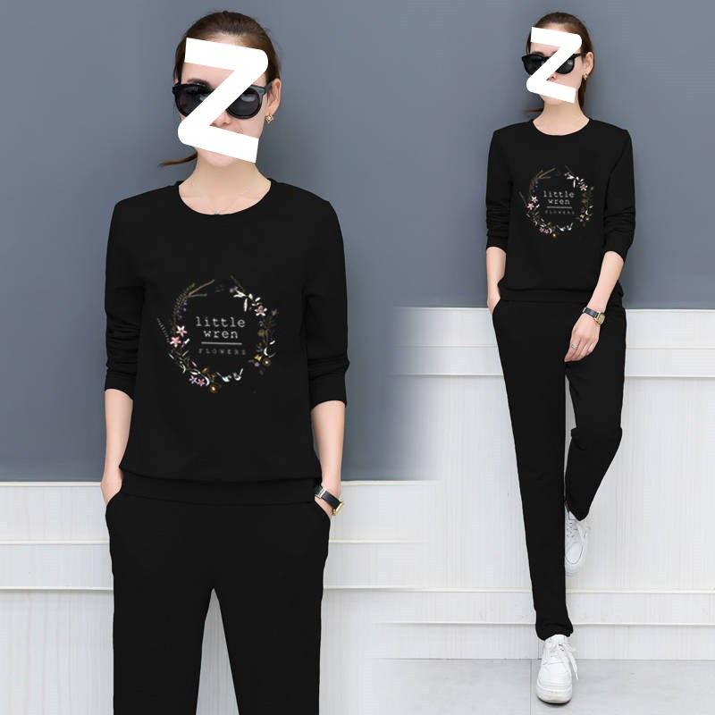 Sports Suit for Women In Spring and Autumn, Korean Style Loose Two-piece Set, Fashionable Casual Autumn Suit for Women