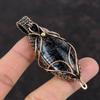 Black Rutile Pendant Copper Wire Wrapped Pendant Dainty Gemstone Pendant Designer Copper Jewelry Handmade Pendant Wire Wrap Jewelry For Gift