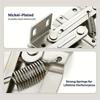 A Pair Self-Close Hinges 45 Degree Downward Flip for Kitchen Cabinet Folding Doors Furniture Fittings Shoe Cabinet Spring Hinge.