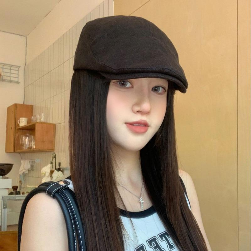 Beret Spring and Summer Breathable Cotton and Linen Retro Cap Versatile Forward Hat Men's Trendy Hat Women