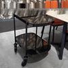 Yingbai 2-Tier Stainless Steel Service Cart