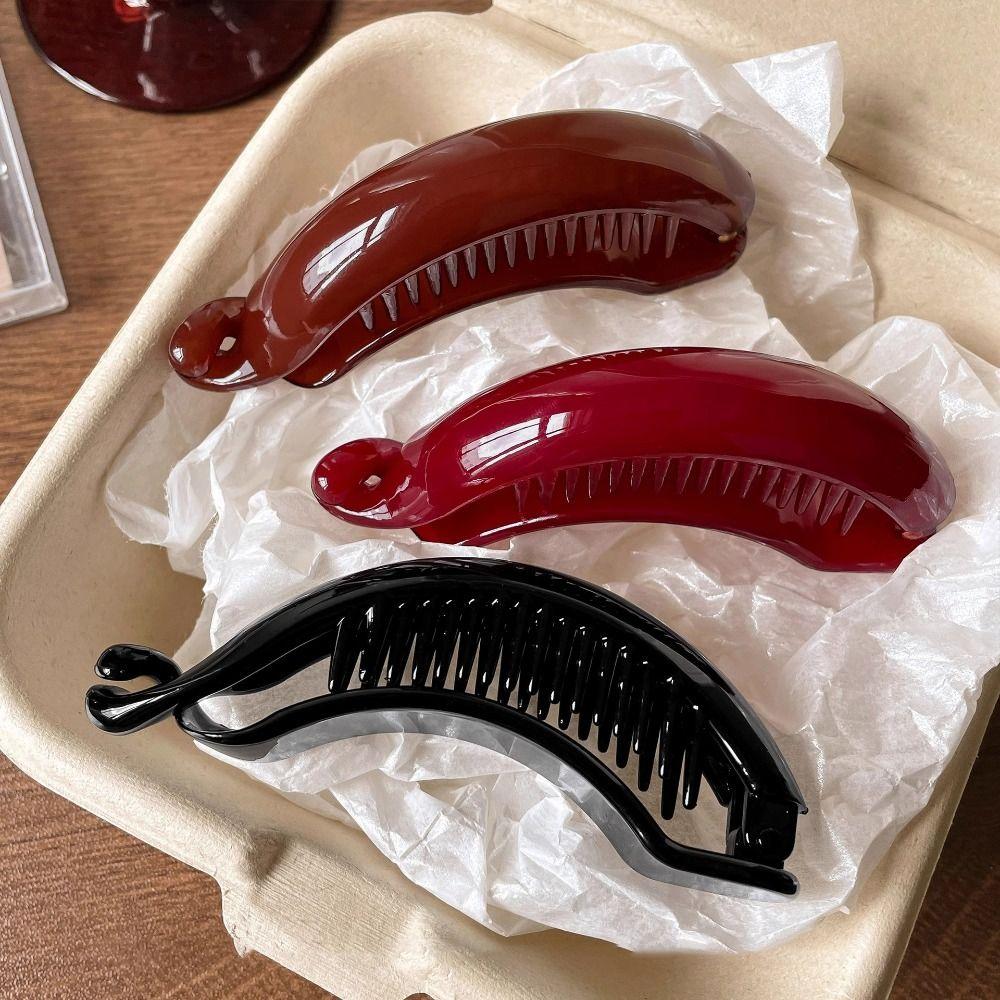 Large Twist Hair Clip Barrettes Womans Hairpins Retro High Ponytail Clip  Girl