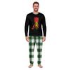 Christmas Print Crewneck Top and Jogger Pants Set Two Piece Holiday Casual Outfit