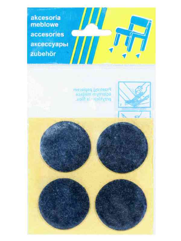 Felt Pad Blister Brown Diameter 40Mm - 4 Pcs - U-100-0157