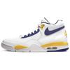 Nike Legado del Vuelo Tendencia y Auspicioso CNY Zapatillas de Baloncesto Vintage de Caña Media para Hombre Blanco Rojo Amarillo BQ4212-102(Equipo 168-)