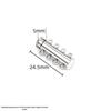 18K Vacuum-Plated Stainless Steel Dual/Triple Row Snap Buckle Clasp for DIY Necklace/Bracelet Jewelry