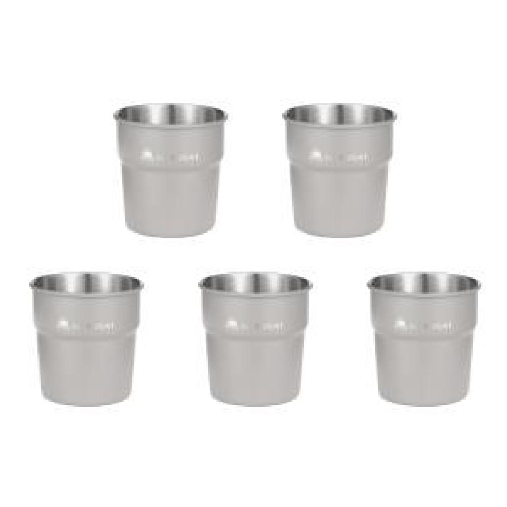 

C# 300ml Beer Wine Cups Lightweight Travel Cup for Hiking Picnic BBQ (Grey)
