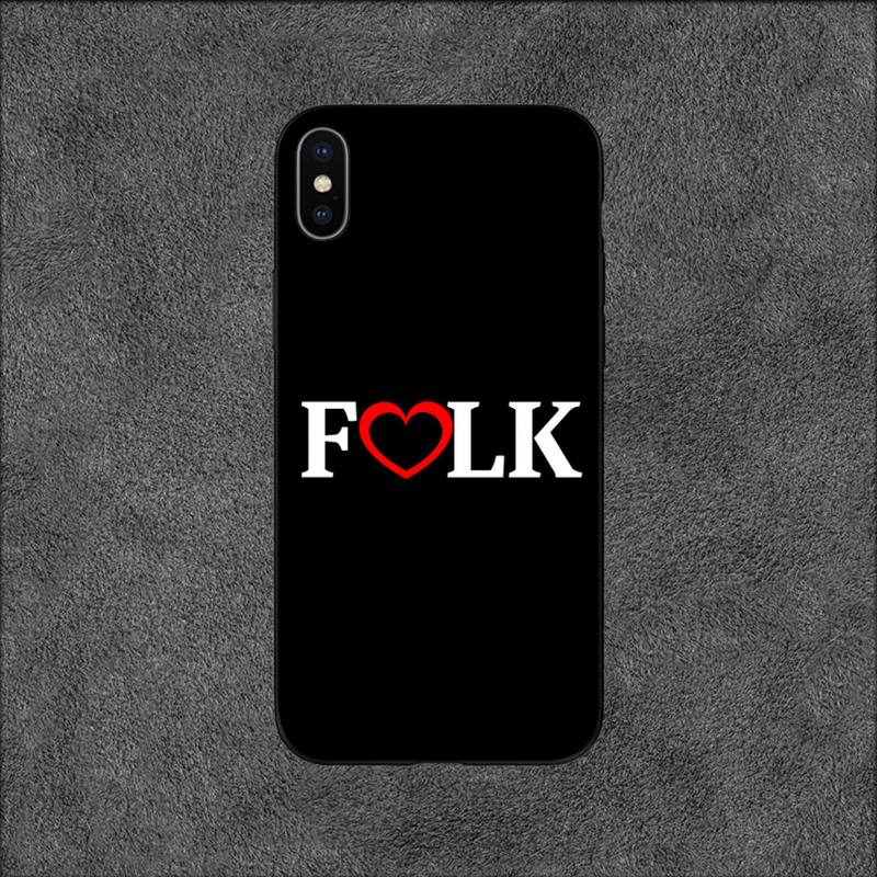 FOLK MUSIC Phone Case For iPhone 11 12 Mini 13 14 15 Pro XS Max X Plus SE XR Shell