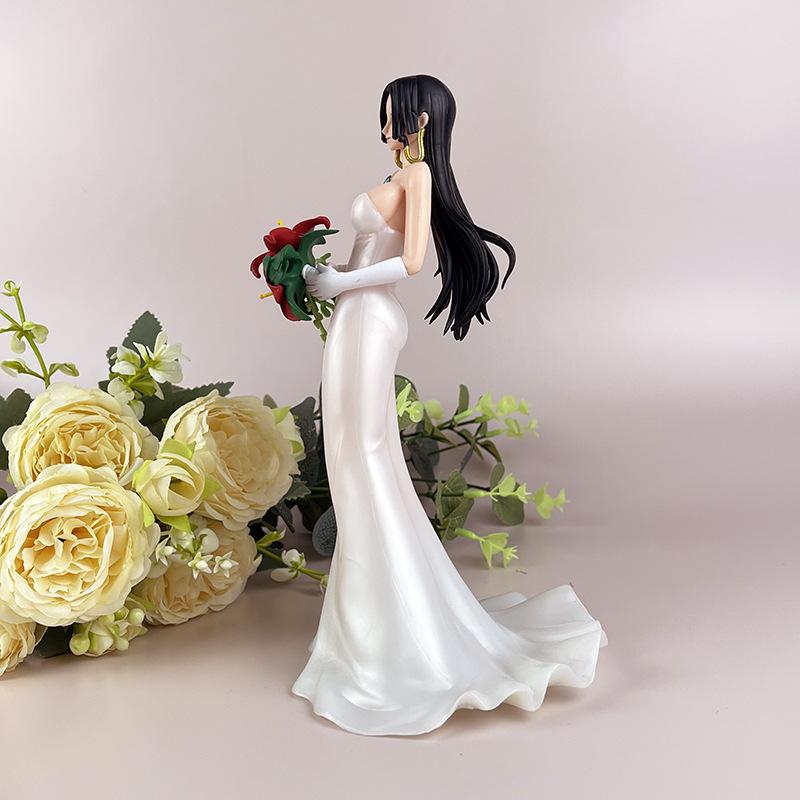 Anime/Pirate/Boya/Hancock Wedding Dress, Wedding Bouquet, 23CM Sexy Figure PVC Small Statue, Model ToyCollection Decorative Gift