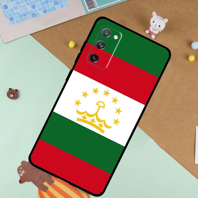 Tajikistan Flag Soft Case For Samsung Galaxy S24 Ultra S9 S10 S20 S22 S23 Plus S21 FE S25 Ultra Funda Cover