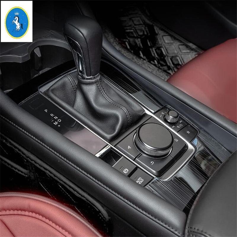 Auto Mittelkonsole Schaltgetriebe Schalthebelbox Becherhalter Panelabdeckung Zierleiste Innenraum Nachrüstzubehör Für Mazda 3 - 2024