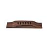 Acoustic Guitar Wood Rosewood Bridge Guitar Wood Bridge Guitar Saddles Nut Slotted with 6 Bridge Pins Easy To Install