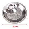 Dumpling Plate Stainless Steel Divided Platter Dinner Tray Sushi with Built in