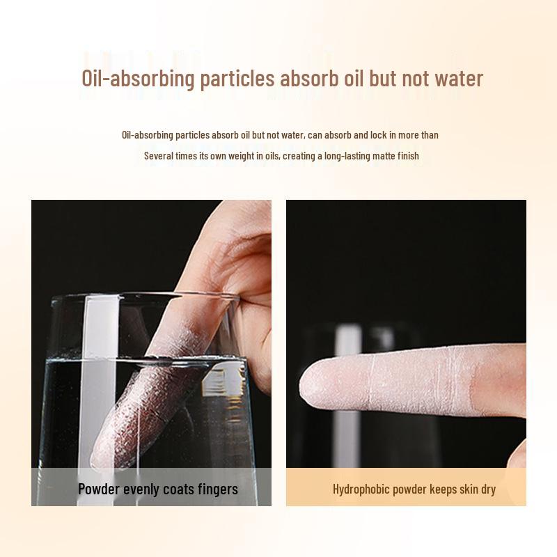 Mingxi Zhi Water Loose Powder: Oil Control, Long-Lasting, Non-Transfer, Waterproof, Sweatproof, Skin-Friendly, Non-Cakey, Blurring Honey Powder.