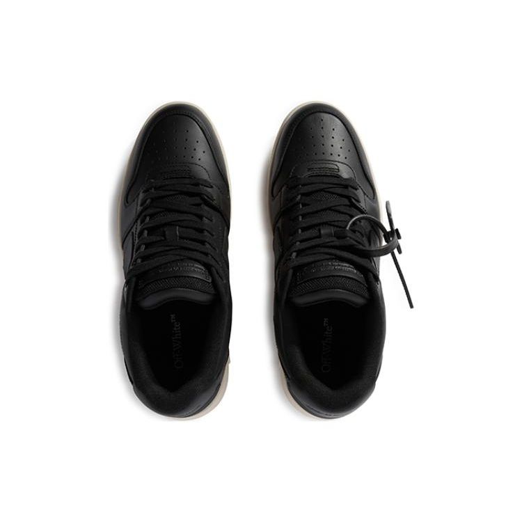 Off-White Out of Office Black Cream Men Sneakers OMIA189F23LEA0011010