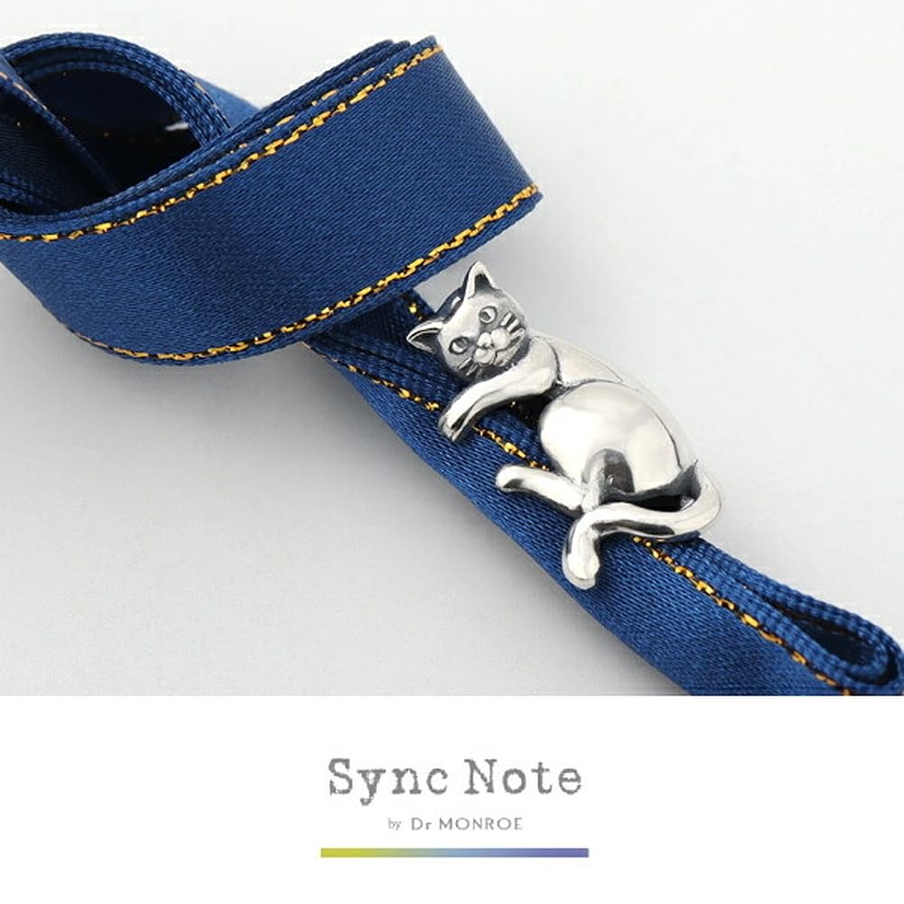 Sync Note by Dr. Monroe Cat Ear Cuff (1 Piece) for Left Ear, Women's, 925 Sterling Silver, Cat Design