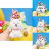 Adorable Original Samoyed Puppy Series Plush Keychain For Fun Gift And Decoration