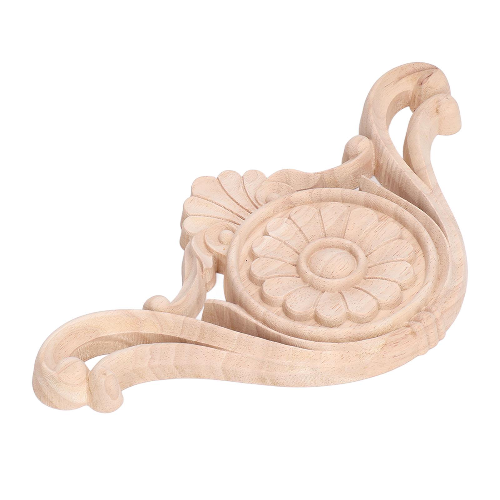 

Деревянная аппликация Легкая установка Прочная Натуральная Экологичная Классический Изысканный узор Резьба по дереву Аппликация Type 1