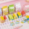Cute animal eraser milk colorful learning set of set, carton-shaped packaging, stationery, children's supplies, 6.