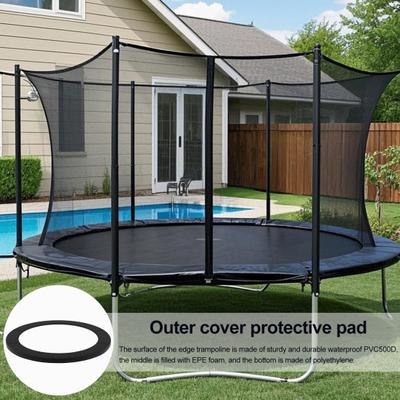 8/10/12FT trambulină înlocuire siguranță pad rezistent la UV impermeabil PVC trambulină margine protector rotund arc capac accesorii trambulină