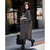 Demana Women's 100% Merino Wool Double-Faced Long Coat