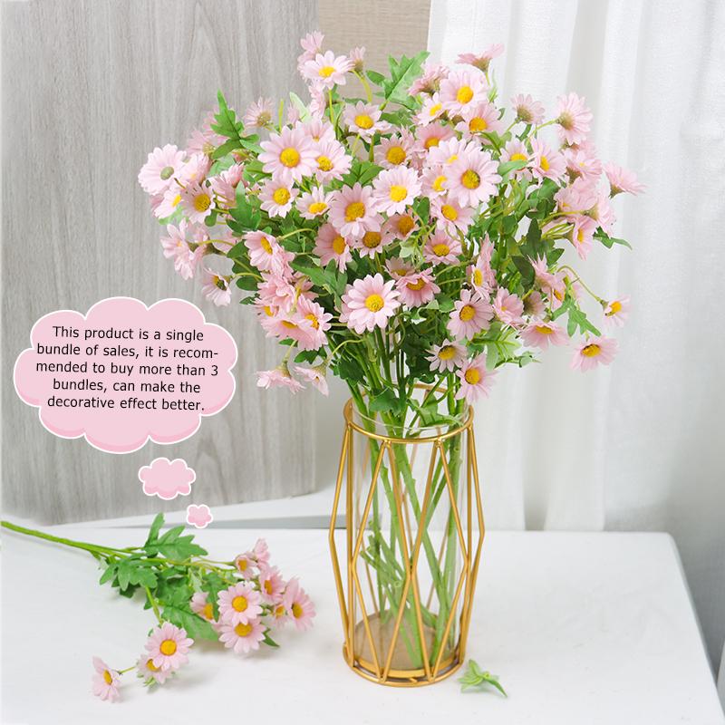 Artificial Flowers 62cm Silk Daisy Plants Bride Bouquet for Christmas Home Wedding  Decoration Fake Sunflower Fake Flower
