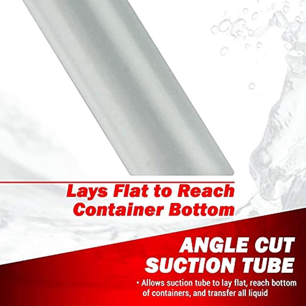 Sıvı/Yakıt Transfer Sifon Pompası - Çim Biçme Makineleri ve Manuel Pompalama İçin Büyük Sıkma Sifonu Benzin Su Alkol Ve Daha Fazlası!