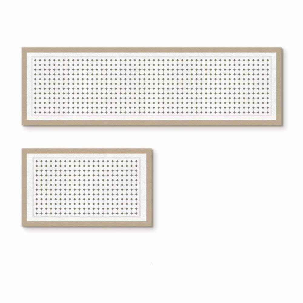2Pcs/Set Durable Bathroom Mat Non-Slip Long Floor Mat Simple Stripes Bath Rug  Home Decoration