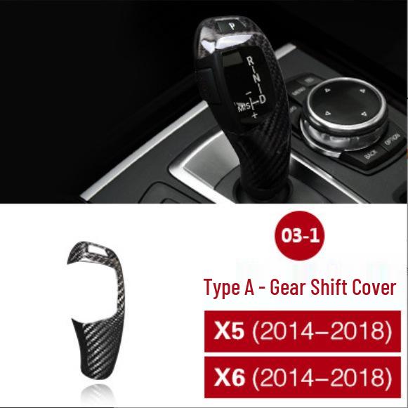 BMW X5/X6 F15/F16 Carbon Fiber Interior & Exterior Modification Center Console Gear & Vent Decoration Sticker