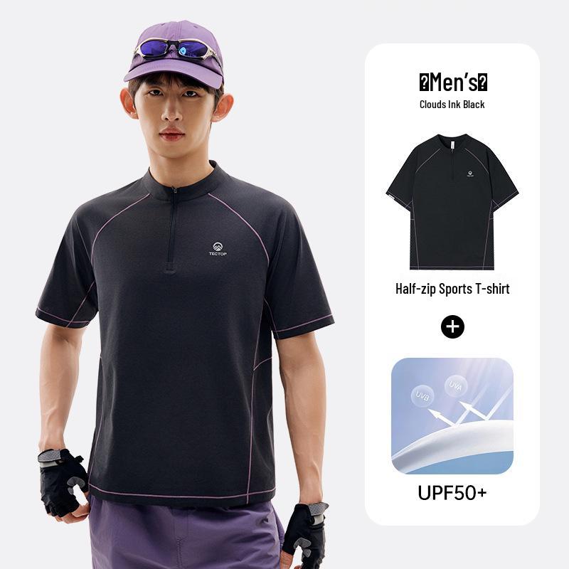Tantuo Men s Quick-Dry UV Protection Antibacterial T-Shirt L