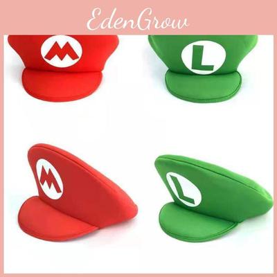 Game Super Anime Mario Luigi Bros Cosplay Hat Adult Kids Halloween Props Costume