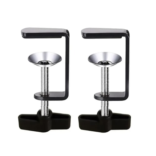 GOODCHI Woodworking Clamps, C-Shaped Clamps, Set of 2, Adjustable, Maximum Opening 50mm, Woodworking Clamps, DIY Tools, Kitchen, Bathroom, Desk, Shelf