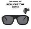 3pcs Pack Classic Rectangular Large Frame Sunglasses Women New Brang Fashion Polygon Sun Glasses INS Eyeglasses Men Unisex