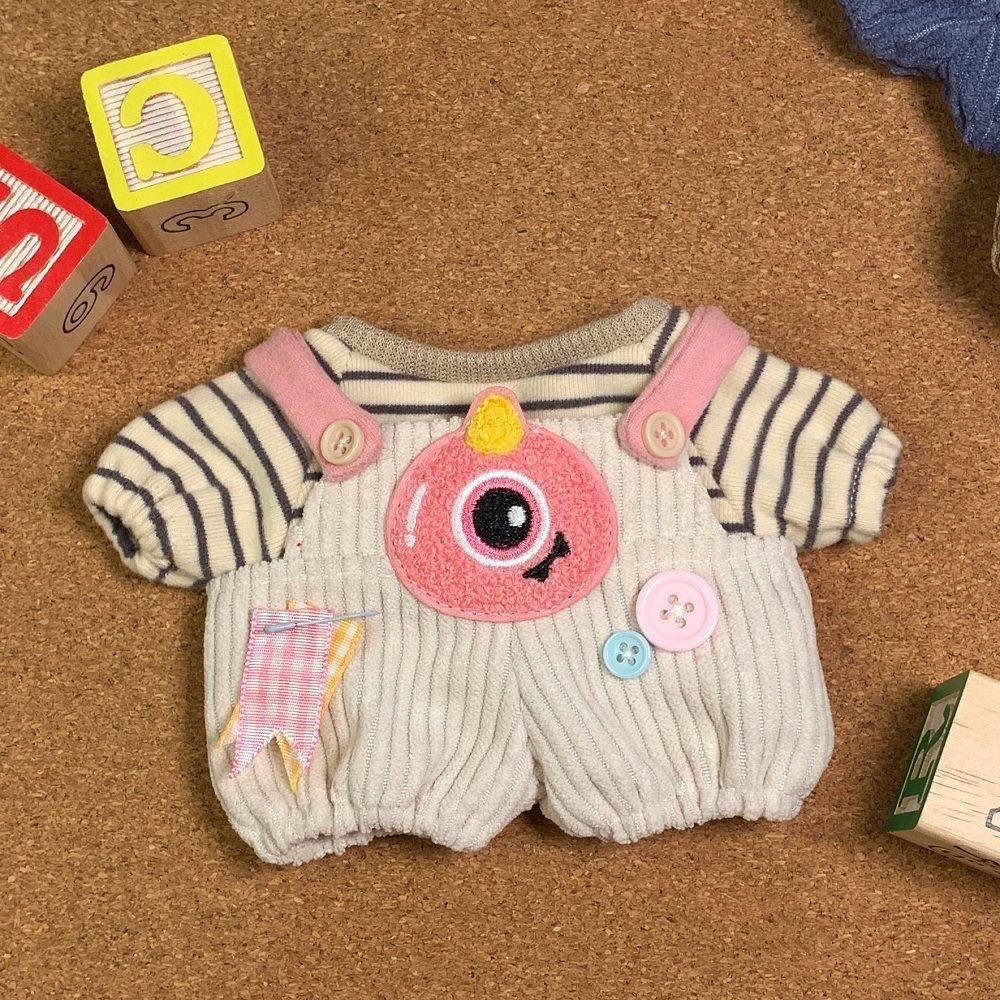1 Set Striped Shirt Cotton Doll's Clothes Rompers No Attribute Doll Clothes 20cm Cotton Doll